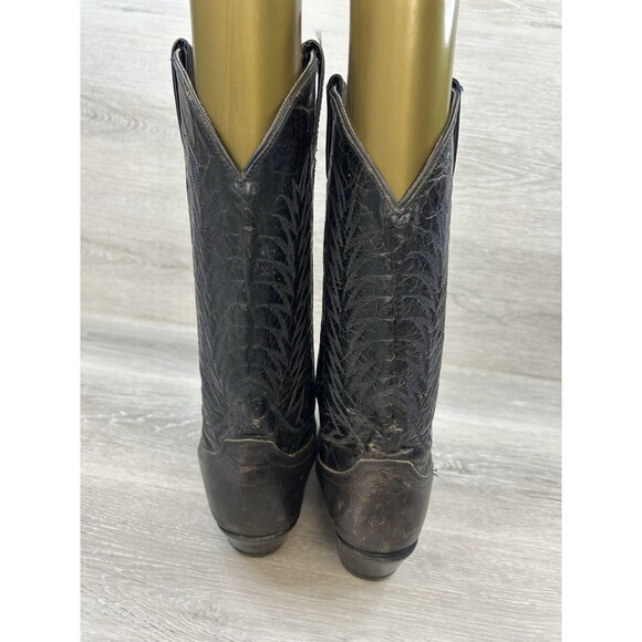 Justin Women's Western Boots Brown Leather 6.5 Ranch Country Cowgirl Shoes Rodeo - Picture 4 of 11